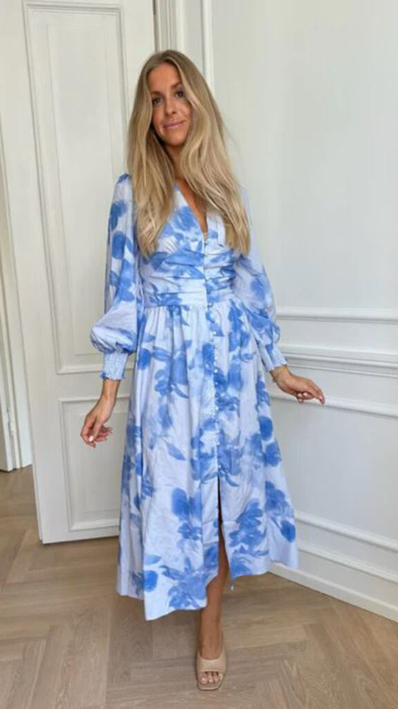 blomstrete kjole til bryllup fra kouture